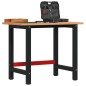 vidaXL Werkbank 100x60x81,5 cm Massivholz Buche Rechteckig vidaXL Werkbank 100x60x81,5 cm Massivholz Buche Rechteckig