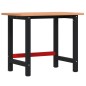 vidaXL Werkbank 100x60x81,5 cm Massivholz Buche Rechteckig vidaXL Werkbank 100x60x81,5 cm Massivholz Buche Rechteckig