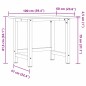 vidaXL Werkbank 100x60x81,5 cm Massivholz Buche Rechteckig vidaXL Werkbank 100x60x81,5 cm Massivholz Buche Rechteckig