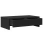 vidaXL Monitorständer mit Schubladen Schwarz 50x27x15 cm Holzwerkstoff vidaXL Monitorständer mit Schubladen Schwarz 50x27x15 cm Holzwerkstoff