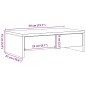 vidaXL Monitorständer mit Schubladen Schwarz 50x27x15 cm Holzwerkstoff vidaXL Monitorständer mit Schubladen Schwarz 50x27x15 cm Holzwerkstoff