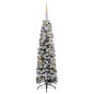 Künstlicher Weihnachtsbaum Schlank mit LEDs & Kugeln Grün 180cm Künstlicher Weihnachtsbaum Schlank mit LEDs & Kugeln Grün 180cm
