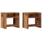 vidaXL Nachttische 2 Stk. Altholz-Optik 40x30x40 cm Holzwerkstoff vidaXL Nachttische 2 Stk. Altholz-Optik 40x30x40 cm Holzwerkstoff