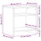 vidaXL Nachttische 2 Stk. Altholz-Optik 40x30x40 cm Holzwerkstoff vidaXL Nachttische 2 Stk. Altholz-Optik 40x30x40 cm Holzwerkstoff