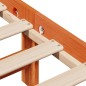 vidaXL Massivholzbett ohne Matratze Wachsbraun 100x200 Kiefernholz vidaXL Massivholzbett ohne Matratze Wachsbraun 100x200 Kiefernholz