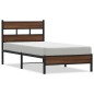 vidaXL Bettgestell ohne Matratze Braun Eiche 80x200 cm Holzwerkstoff vidaXL Bettgestell ohne Matratze Braun Eiche 80x200 cm Holzwerkstoff