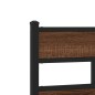 vidaXL Bettgestell ohne Matratze Braun Eiche 80x200 cm Holzwerkstoff vidaXL Bettgestell ohne Matratze Braun Eiche 80x200 cm Holzwerkstoff
