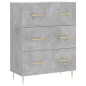 vidaXL Highboard Betongrau 69,5x34x180 cm Holzwerkstoff vidaXL Highboard Betongrau 69,5x34x180 cm Holzwerkstoff