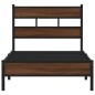 vidaXL Bettgestell ohne Matratze Braun Eiche 90x200 cm Holzwerkstoff vidaXL Bettgestell ohne Matratze Braun Eiche 90x200 cm Holzwerkstoff