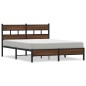vidaXL Bettgestell ohne Matratze Braun Eiche 140x190 cm Holzwerkstoff vidaXL Bettgestell ohne Matratze Braun Eiche 140x190 cm Holzwerkstoff