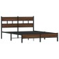 vidaXL Bettgestell ohne Matratze Braun Eiche 140x190 cm Holzwerkstoff vidaXL Bettgestell ohne Matratze Braun Eiche 140x190 cm Holzwerkstoff