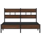 vidaXL Bettgestell ohne Matratze Braun Eiche 140x190 cm Holzwerkstoff vidaXL Bettgestell ohne Matratze Braun Eiche 140x190 cm Holzwerkstoff