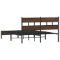 vidaXL Bettgestell ohne Matratze Braun Eiche 140x190 cm Holzwerkstoff vidaXL Bettgestell ohne Matratze Braun Eiche 140x190 cm Holzwerkstoff