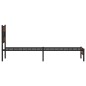 vidaXL Bettgestell ohne Matratze Braun Eiche 100x200 cm Holzwerkstoff vidaXL Bettgestell ohne Matratze Braun Eiche 100x200 cm Holzwerkstoff