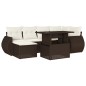 vidaXL 7-tlg. Garten-Sofagarnitur mit Kissen Braun Poly Rattan vidaXL 7-tlg. Garten-Sofagarnitur mit Kissen Braun Poly Rattan
