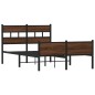 vidaXL Bettgestell ohne Matratze Braun Eiche 120x190 cm Holzwerkstoff vidaXL Bettgestell ohne Matratze Braun Eiche 120x190 cm Holzwerkstoff