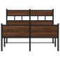 vidaXL Bettgestell ohne Matratze Braun Eiche 120x190 cm Holzwerkstoff vidaXL Bettgestell ohne Matratze Braun Eiche 120x190 cm Holzwerkstoff