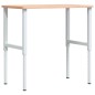 vidaXL Werkbank 100x60x(71,5-98) cm Massivholz Buche Rechteckig vidaXL Werkbank 100x60x(71,5-98) cm Massivholz Buche Rechteckig