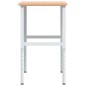 vidaXL Werkbank 100x60x(71,5-98) cm Massivholz Buche Rechteckig vidaXL Werkbank 100x60x(71,5-98) cm Massivholz Buche Rechteckig