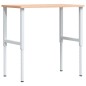 vidaXL Werkbank 100x60x(71,5-98) cm Massivholz Buche Rechteckig vidaXL Werkbank 100x60x(71,5-98) cm Massivholz Buche Rechteckig