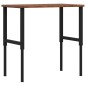 vidaXL Werkbank Dunkelbraun 100x60x(71,5-98) cm Massivholz Eiche vidaXL Werkbank Dunkelbraun 100x60x(71,5-98) cm Massivholz Eiche
