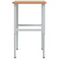 vidaXL Werkbank 100x60x(71,5-98) cm Massivholz Buche Rechteckig vidaXL Werkbank 100x60x(71,5-98) cm Massivholz Buche Rechteckig