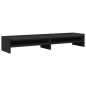 vidaXL Monitorständer Schwarz 100x24x16 cm Holzwerkstoff vidaXL Monitorständer Schwarz 100x24x16 cm Holzwerkstoff