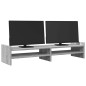 vidaXL Monitorständer Grau Sonoma 100x27x20 cm Holzwerkstoff vidaXL Monitorständer Grau Sonoma 100x27x20 cm Holzwerkstoff