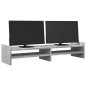 vidaXL Monitorständer Betongrau 100x27x20 cm Holzwerkstoff vidaXL Monitorständer Betongrau 100x27x20 cm Holzwerkstoff