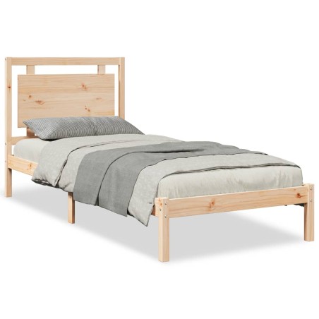 vidaXL Massivholzbett Extra Lang ohne Matratze 100x210 cm
