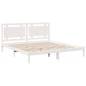 vidaXL Massivholzbett Extra Lang ohne Matratze Weiß 200x220 cm vidaXL Massivholzbett Extra Lang ohne Matratze Weiß 200x220 cm