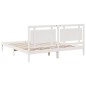 vidaXL Massivholzbett Extra Lang ohne Matratze Weiß 200x220 cm vidaXL Massivholzbett Extra Lang ohne Matratze Weiß 200x220 cm