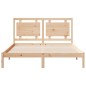 vidaXL Massivholzbett Extra Lang ohne Matratze 160x220 cm vidaXL Massivholzbett Extra Lang ohne Matratze 160x220 cm