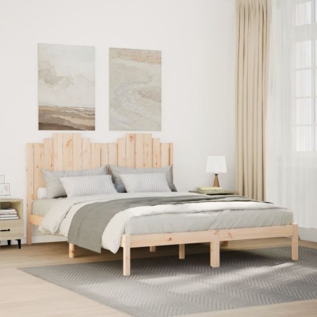 vidaXL Massivholzbett Extra Lang ohne Matratze 140x220 cm