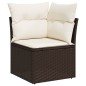 vidaXL 11-tlg. Garten-Sofagarnitur mit Kissen Braun Poly Rattan vidaXL 11-tlg. Garten-Sofagarnitur mit Kissen Braun Poly Rattan