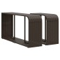 vidaXL 11-tlg. Garten-Sofagarnitur mit Kissen Braun Poly Rattan vidaXL 11-tlg. Garten-Sofagarnitur mit Kissen Braun Poly Rattan