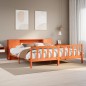 vidaXL Massivholzbett ohne Matratze Wachsbraun 180x200 cm Massivholz vidaXL Massivholzbett ohne Matratze Wachsbraun 180x200 cm Massivholz