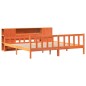 vidaXL Massivholzbett ohne Matratze Wachsbraun 180x200 cm Massivholz vidaXL Massivholzbett ohne Matratze Wachsbraun 180x200 cm Massivholz