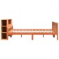 vidaXL Massivholzbett ohne Matratze Wachsbraun 180x200 cm Massivholz vidaXL Massivholzbett ohne Matratze Wachsbraun 180x200 cm Massivholz