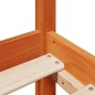 vidaXL Massivholzbett ohne Matratze Wachsbraun 180x200 cm Massivholz vidaXL Massivholzbett ohne Matratze Wachsbraun 180x200 cm Massivholz