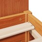 vidaXL Massivholzbett mit Regal ohne Matratze Wachsbraun 180x200 cm vidaXL Massivholzbett mit Regal ohne Matratze Wachsbraun 180x200 cm