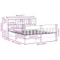 vidaXL Massivholzbett ohne Matratze 200x200 cm Kiefer vidaXL Massivholzbett ohne Matratze 200x200 cm Kiefer
