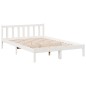 vidaXL Massivholzbett Extra Lang ohne Matratze Weiß 140x220 Kieferholz vidaXL Massivholzbett Extra Lang ohne Matratze Weiß 140x220 Kieferholz