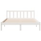 vidaXL Massivholzbett Extra Lang ohne Matratze Weiß 140x220 Kieferholz vidaXL Massivholzbett Extra Lang ohne Matratze Weiß 140x220 Kieferholz
