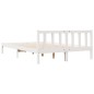 vidaXL Massivholzbett Extra Lang ohne Matratze Weiß 140x220 Kieferholz vidaXL Massivholzbett Extra Lang ohne Matratze Weiß 140x220 Kieferholz