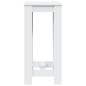 vidaXL Bartisch Weiß 51x50x103,5 cm Holzwerkstoff vidaXL Bartisch Weiß 51x50x103,5 cm Holzwerkstoff