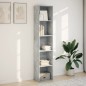 vidaXL Bücherregal Betongrau 40x30x189 cm Holzwerkstoff vidaXL Bücherregal Betongrau 40x30x189 cm Holzwerkstoff
