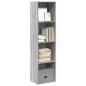 vidaXL Bücherregal Grau Sonoma 40x30x152 cm Holzwerkstoff vidaXL Bücherregal Grau Sonoma 40x30x152 cm Holzwerkstoff