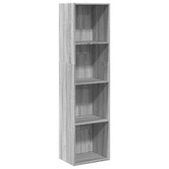 vidaXL Bücherregal Grau Sonoma 40x30x152 cm Holzwerkstoff
