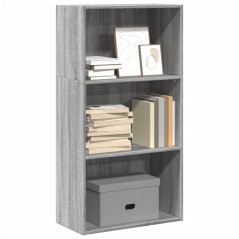 vidaXL Bücherregal Grau Sonoma 60x30x114 cm Holzwerkstoff